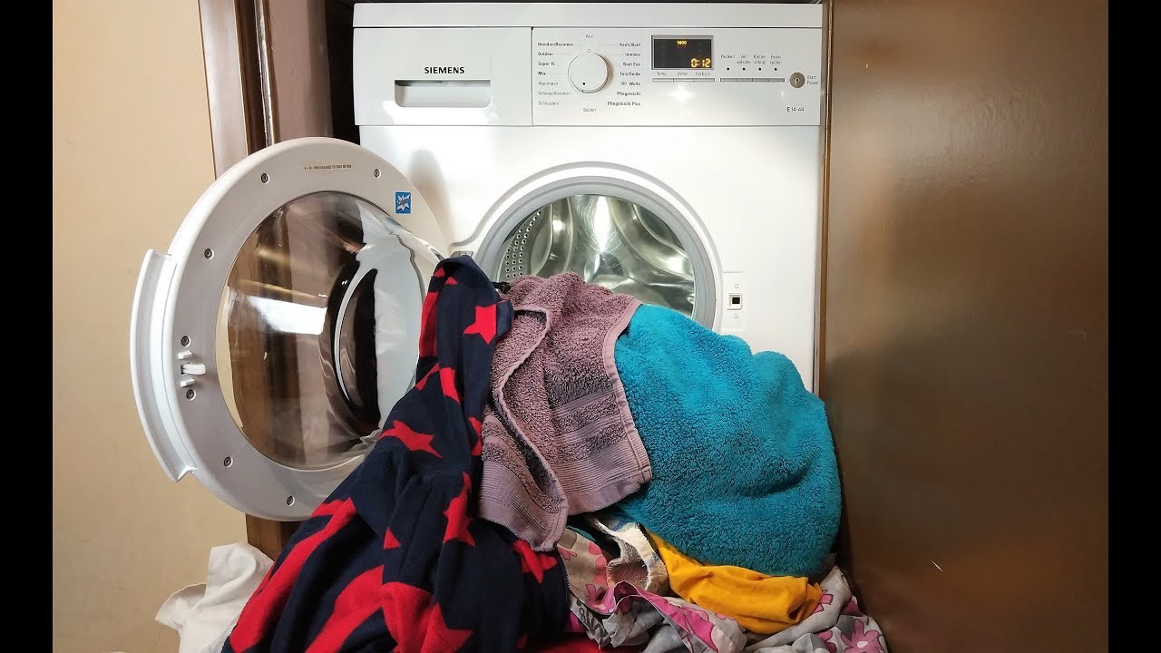 Experiment - Extremely Overloaded Washing Machine - 15 min. program -  YouTube