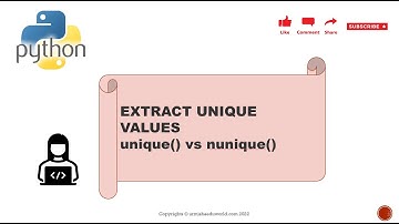 Extract Unique Values in Python || unique() vs. nunique()