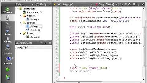 C++ Qt 83   Basic and Advanced Animation with the QGraphicsItem