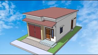 #64 Desain Toko Minimalis │ Rumah 4x8 Meter 2 Kamar Tidur Dan Ruang Toko
