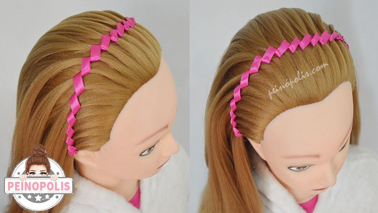 Diadema Con Cinta Peinados Con Trenzas Para Cabello Largo Y Corto Diadema Con Cinta Peinados Con Trenzas Para Cabello Largo Y Corto