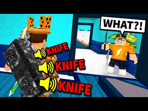 Trolling My Friends With Fake Knife Sounds In Murder Mystery 2 Roblox Mm2 Youtube - roblox twisted murder turn down for noscopes youtube