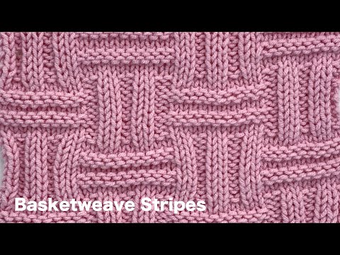 Basketweave Stripes | Knitting Stitch Patterns