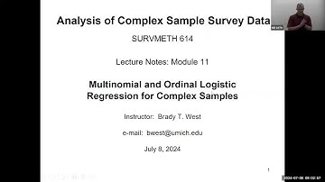 ACSSD Lecture Module 11: Multinomial and Ordinal Logistic Regression for Complex Samples