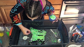 Green Glow in the Dark strat pickguard