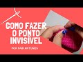 Como fazer ponto invisível