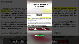 Autopsy Reveals Brutal Details: 12 Gunshot Wounds #shorts