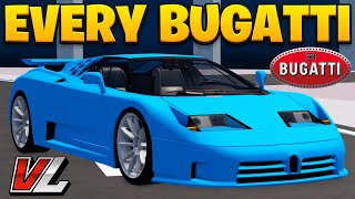 Every Bugatti In Vehicle Legends Roblox 2025