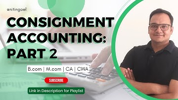 Consignment Accounting::Part 2