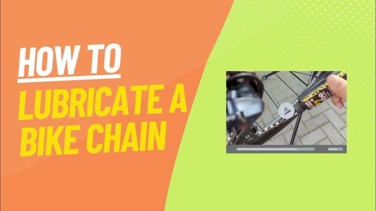 How To Lubricate A Bike Chain YouTube