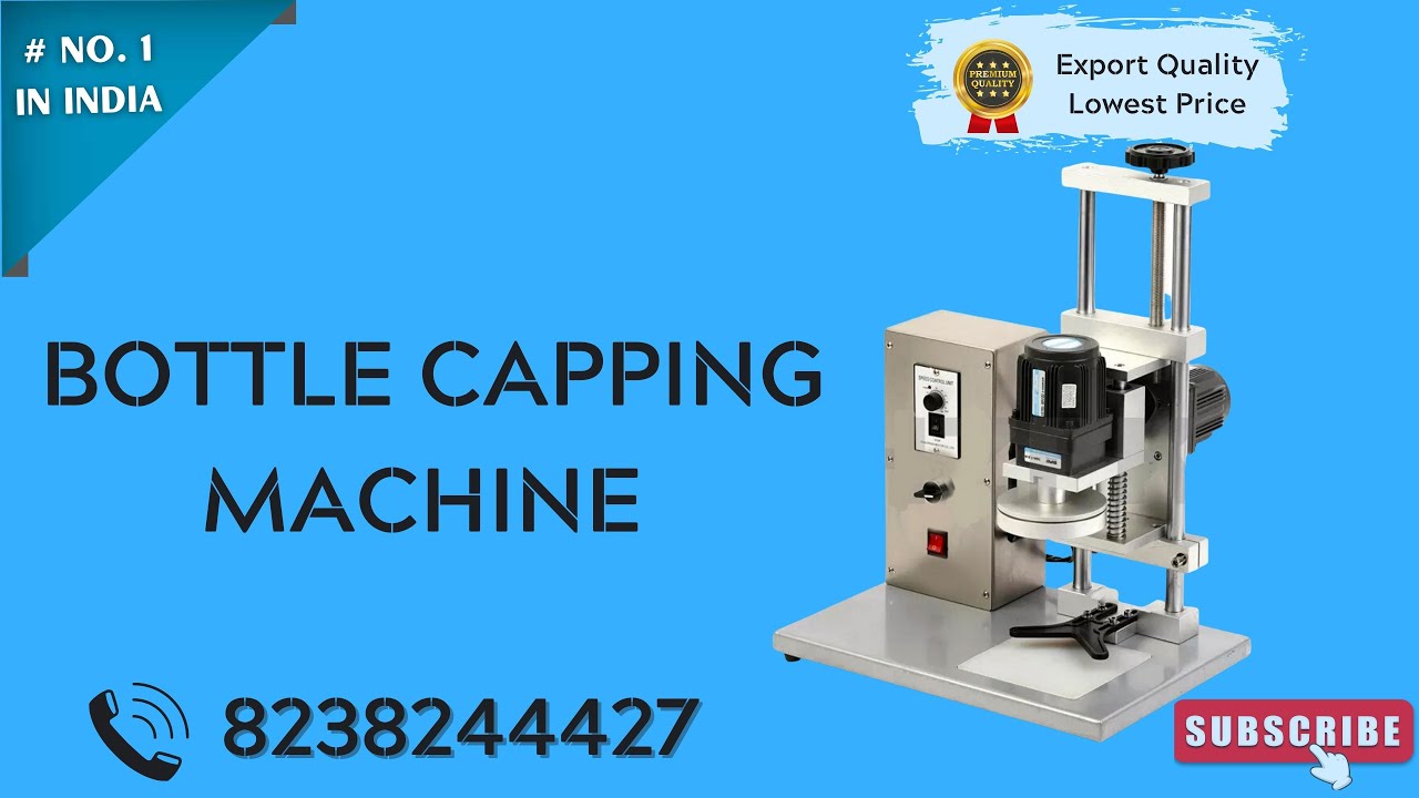 SEMI AUTOMATIC CAPPING MACHINE - YouTube