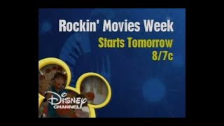 Disney Channel Aug 13 2007 Rockin Movies Week Starts Tomorrow At 8 Pm On Disney Channel
