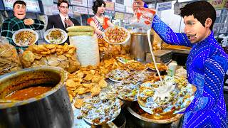 Fully Dahi Loaded Papdi Chaat Famous Tasty Dahi Papdi Chaat Street Food Hindi Kahaniya Moral Stories