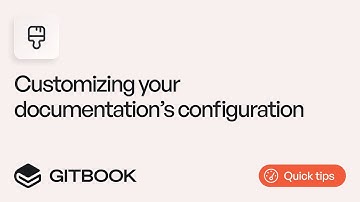 Customizing your documentation’s configuration