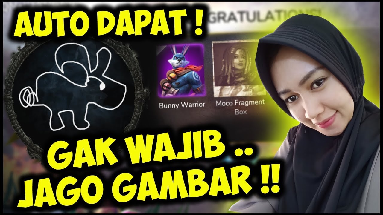 GAMBAR KELINCI AUTO DAPAT SEMUA PERMANENT DI EVENT DRAW A BUNNY