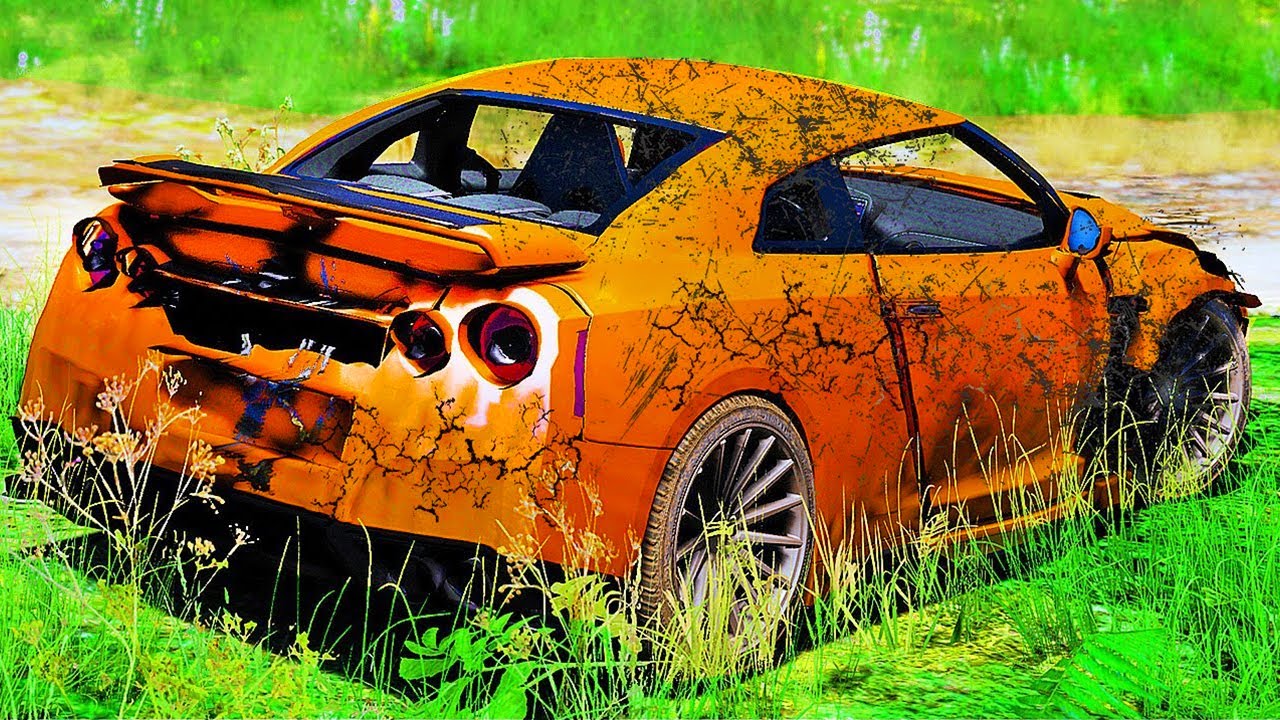 Я ПОПАЛ В АВАРИЮ НА НИССАН ГТР! СЕРЬЕЗНОЕ ЛОБОВОЕ ДТП! БАРВИХА РП (CRMP ...