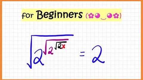 Nested roots | A Math Olympiad Problem #algebra #exponentialequation #olympiad