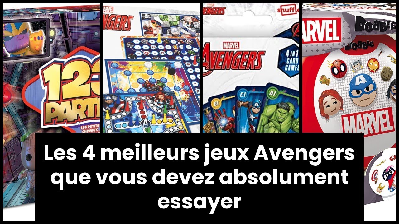 Shuffle - Multijeux Avengers - Marvel - Jeu de société Enfant - à Jouer en  Famille ou Entre Amis – à partir de 5 Ans