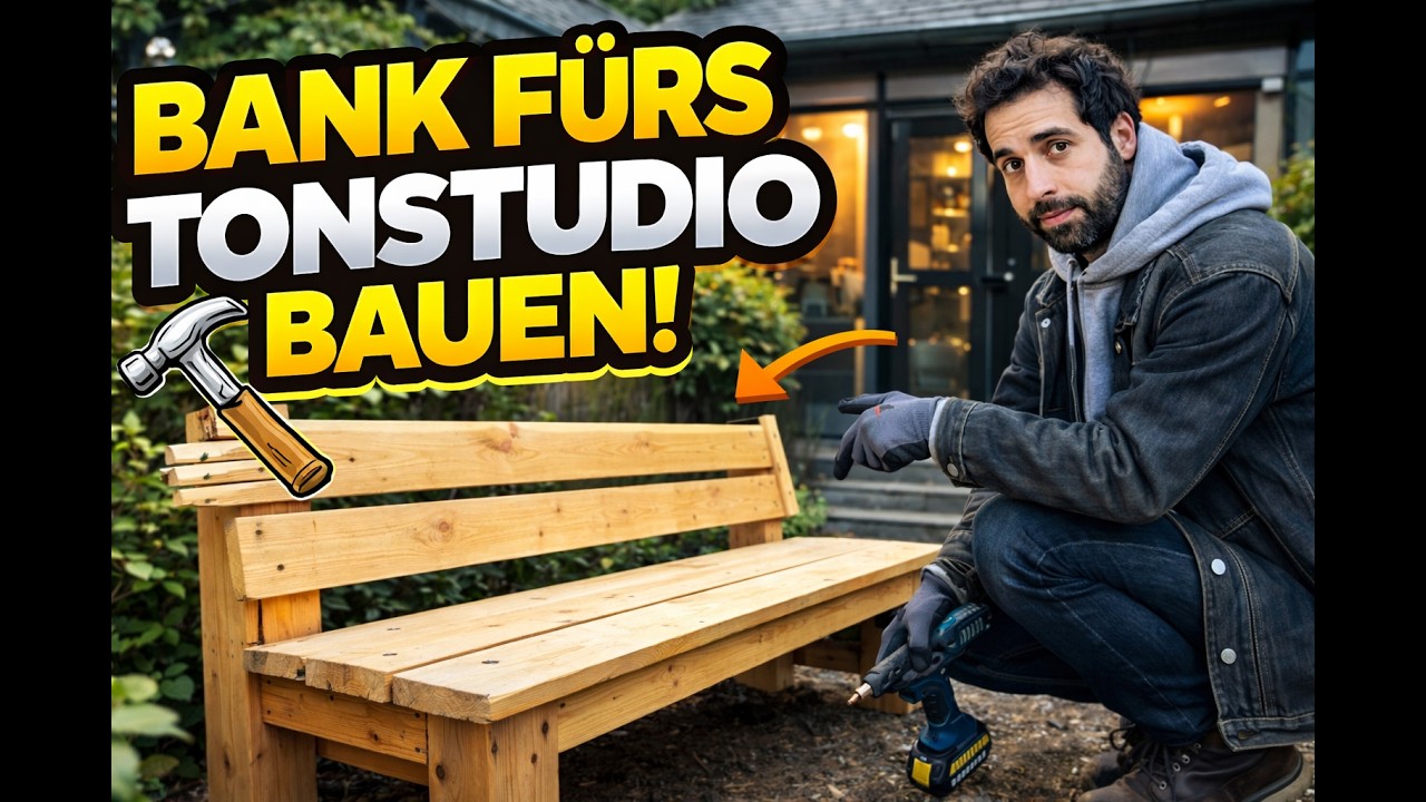 Aus Holzresten zur Studio-Bank – DIY im Hinterhof!