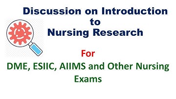 Introduction to Nursing Research: Discussion Series: 1 for Nurses & Nursing Students.