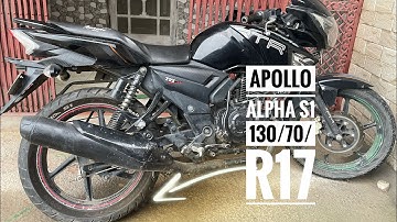 Apollo Alpha S1 130/70/R17 Review after 6 Months || Big tyre in Apache Rtr 160 2V