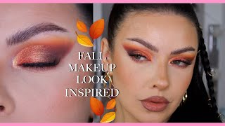 Warm Fall Eyeshadow Makeup Inspired | Step by Step #makeuptutorial