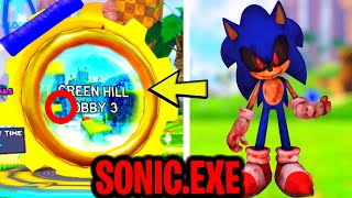 SONIC.EXE HIDDEN IN GREEN HILL OBBY 3 IN SONIC SPEED SIMULATOR!?