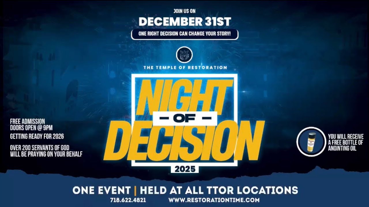 You are invited ! Night of Decision - December 31ST 