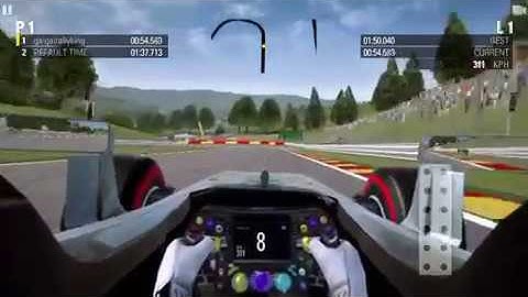 F1 2016 Mobile game gameplay around Spa-Francorchamps