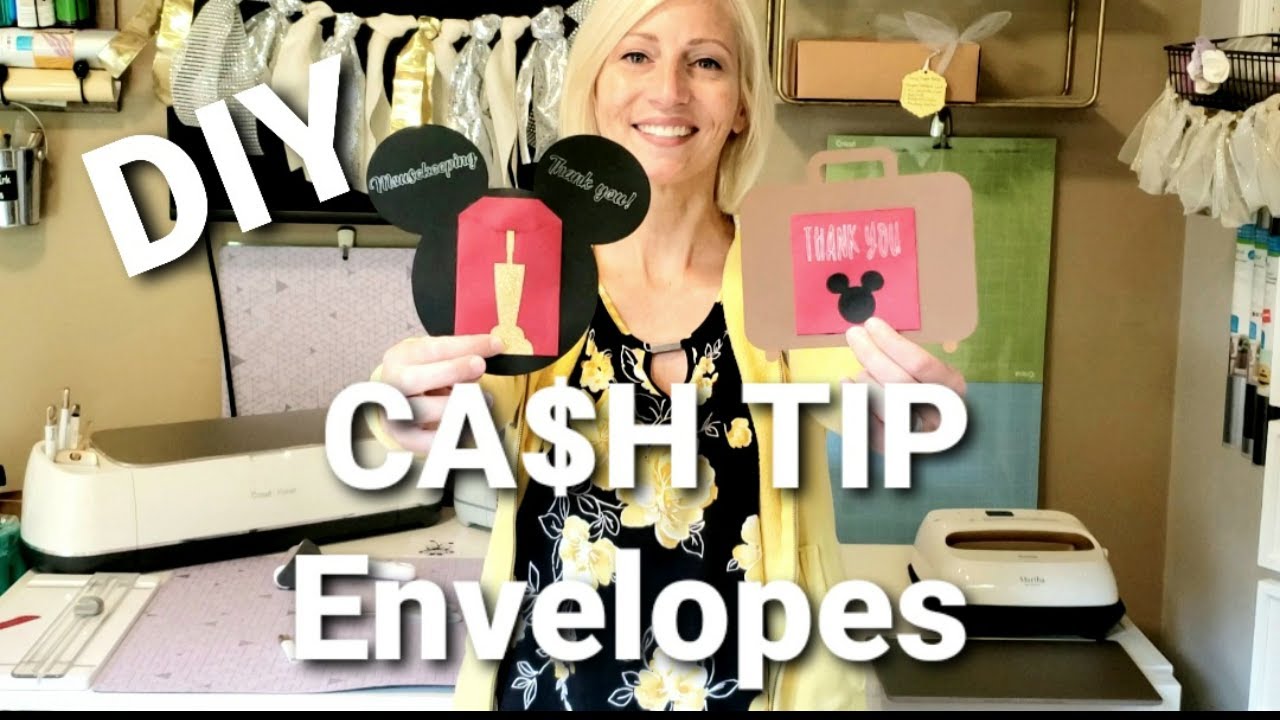 DIY Cash Tip Envelope with Cricut Gratuity Envelope for Bellhops and