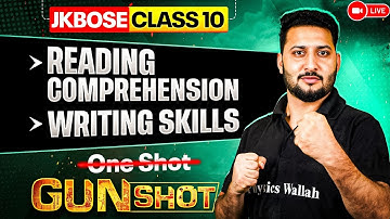 JKBOSE Class 10th English | Reading Comprehension & Writing Skills | ONE-SHOT | JKBOSE Wallah