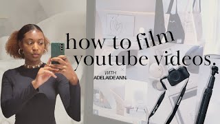 Let's Film a YouTube Video Together | How I Film YouTube Videos | BTS of Filming Content 📷