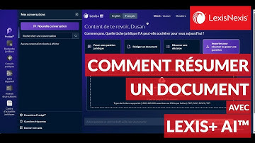 Comment résumer un document avec Lexis+ AI
