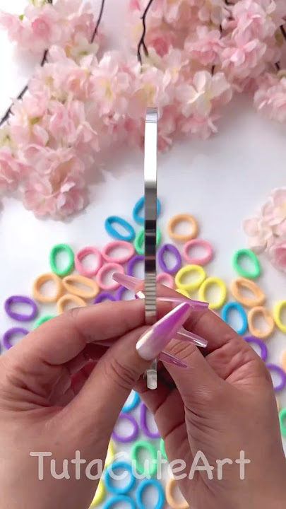 DIY cute headband 🌈🎀