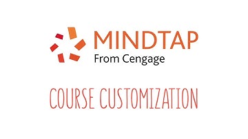 MindTap Course Customization Feature