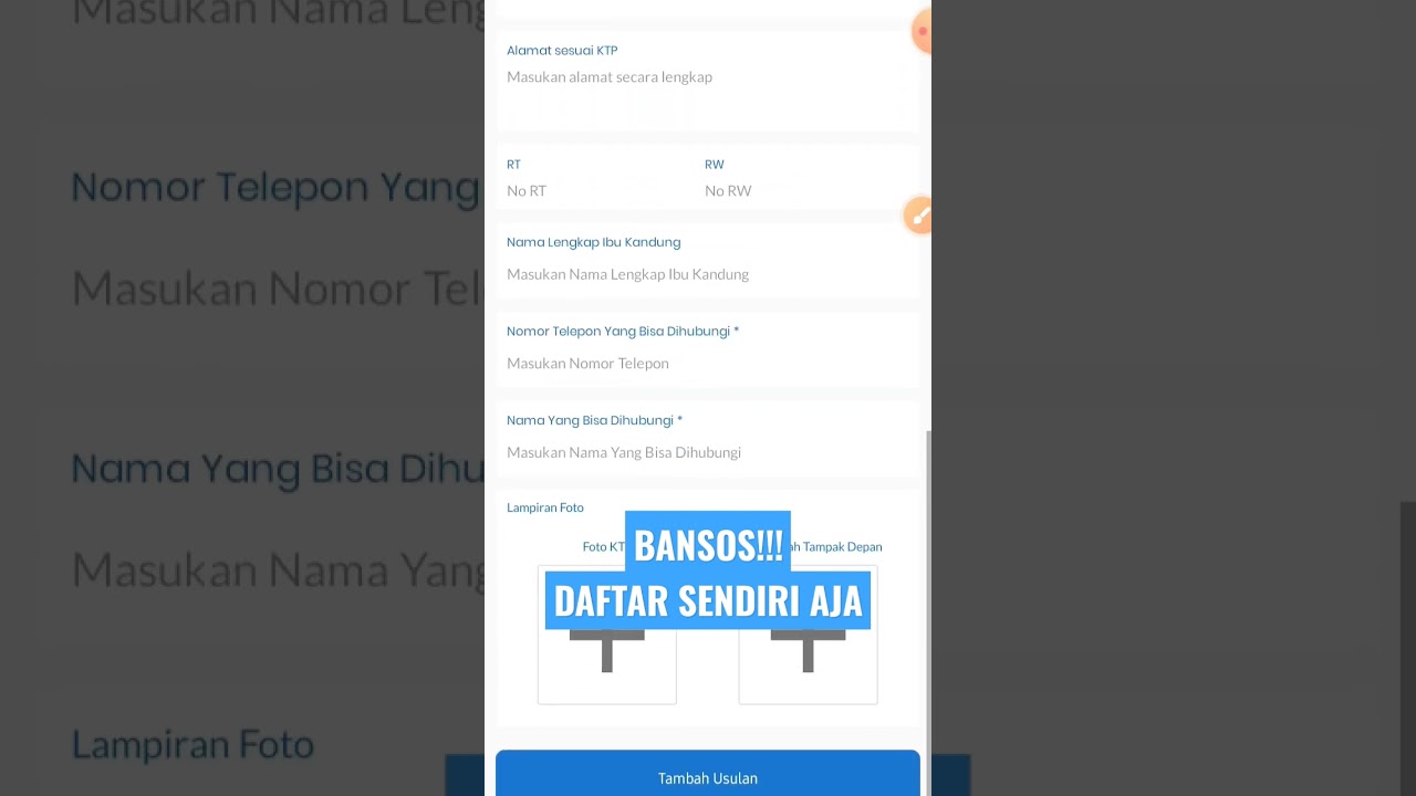 bansos, pkh, bpnt😪😪 daftar sendiri bisa kok online