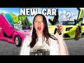 We surprise her early with a new car emotional