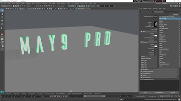 May9 Pro workflow - 3D Text in Maya
