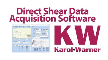 Karol-Warner | Direct Shear Data Acquisition Software (6756)