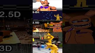 FNaF 3 Ending Be Like: - 8-BIT VS 2D VS 2.5D VS 3D VS IRL