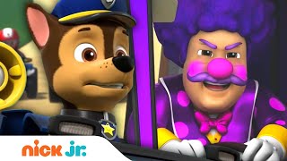 Paw Patrol Chase Stops Clown Thief W Skye, Rubble & Rocky Nick Jr.