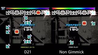 [PUMP IT UP XX] Break It Down D21 Non Gimmick Part Compare Video