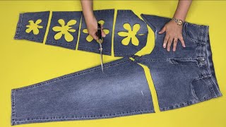 картинка: [DIY] Не выбрасывайте слишком маленькие джинсы.