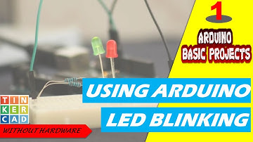 Arduino projects for beginners |led blinking using arduino|autodesk tinkercad|simple arduino project