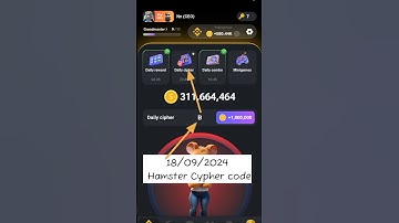 Daily hamster cypher Code || 18 September hamster kombat daily cipher combo | 1 million coins