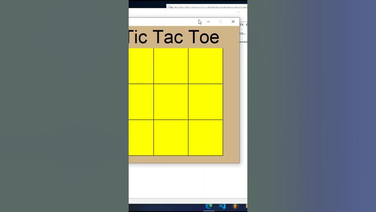 Tic Tac Toe Game In Python Tkinter! - YouTube