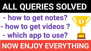 All information about notes || How to get any subjects any chapters videos free of cost #NIE screenshot 2