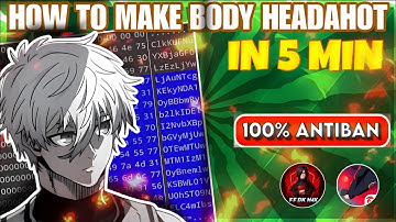 NEW BODY HEADSHOT HEX VALUE CODING FOR FF AND FF MAX NEW METHOD AUTOBACK FIX OB51 #FFDKH4X