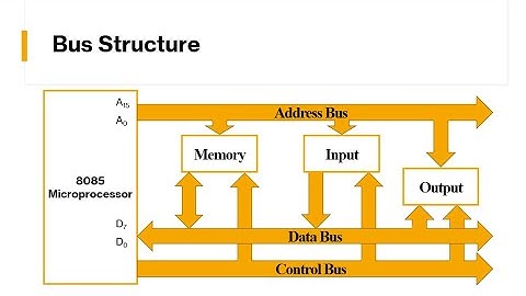 8085 Microprocessor - Bus Organization (Address, Data, and Control Busses)
