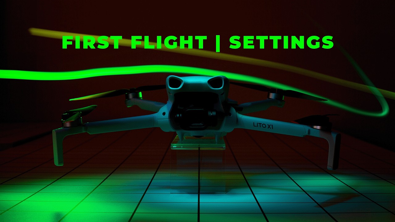 Best Time To Start Flying | DJI Lito X1 | First Flight experience | Settings